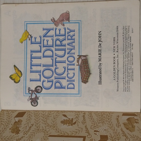 Vintage 1981 Little Golden Picture Dictionary Children's Book - Picture 3 of 4